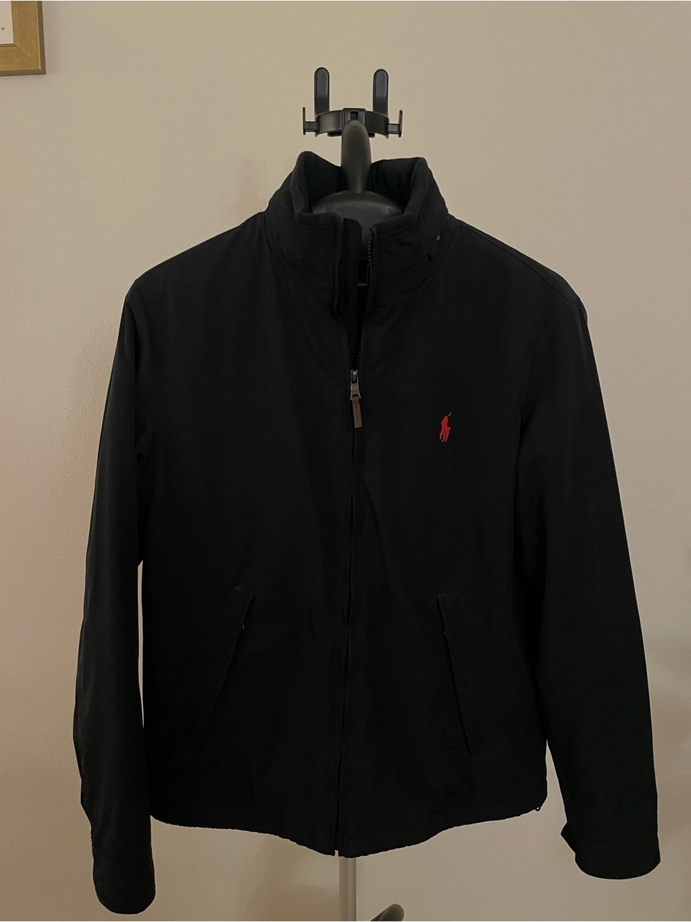 Polo by Ralph Lauren Black Jacket with Red Pony Logo